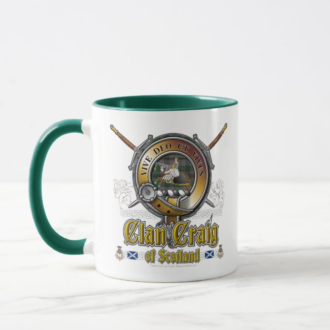 Mug Badge Craig Crest (Gauche)