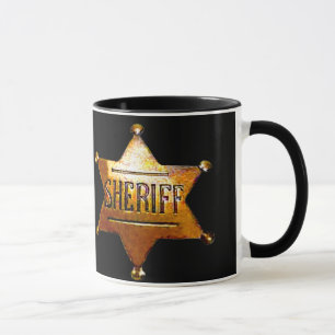 Mug Badge d'Antique Sheriff