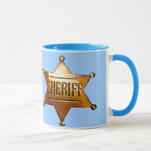 Mug Badge d'Antique Sheriff