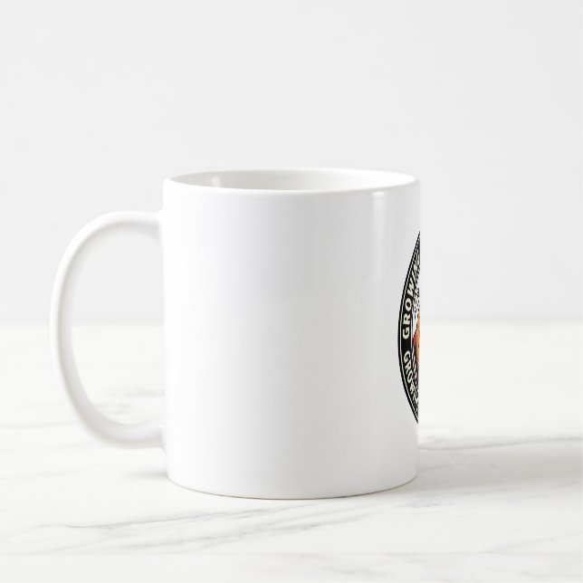 Mug Badge de citrouille de vampire faisant pousser mes (Gauche)