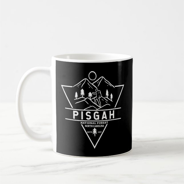 Mug Badge de la Pisgah National Forest North Carolina (Gauche)