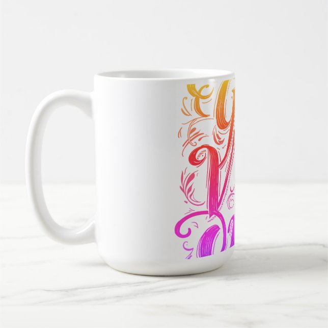 Mug Badge de script « Good Vibes Only » (Gauche)
