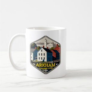 Mug Badge de voyage vintage de la ville fluviale Miska
