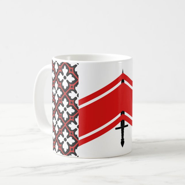 Mug Badge du canton d'Eoforwic Populace (Devant gauche)
