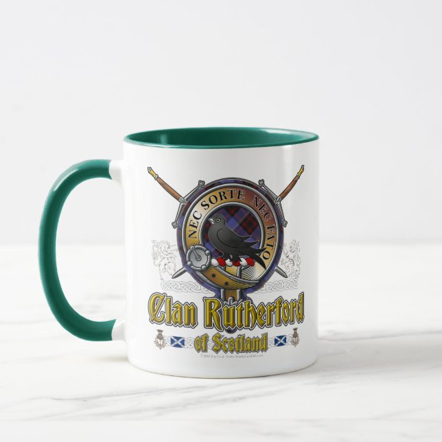 Mug Badge du clan Rutherford (Gauche)