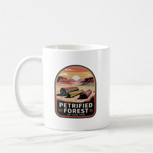 Mug Badge du désert du parc national de la forêt pétri