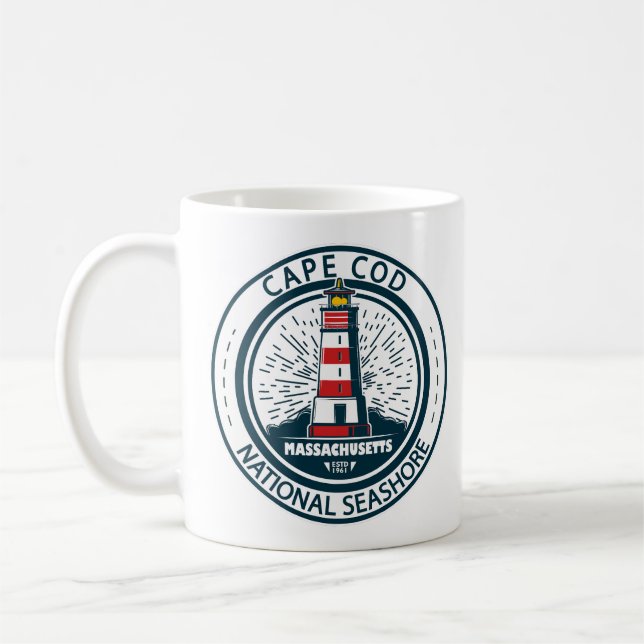 Mug Badge du Massachusetts de Cape Cod National Seasho (Gauche)
