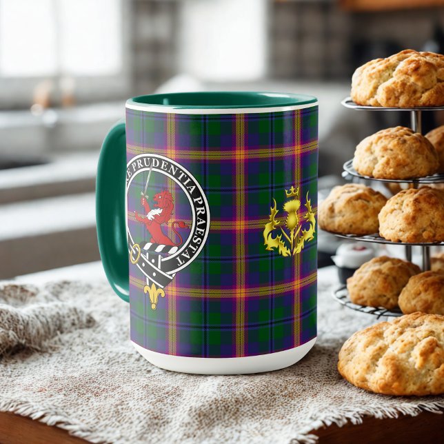 Mug Badge et tartan de clan Young  (Créateur téléchargé)