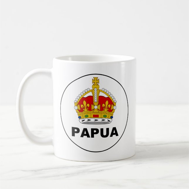 Mug Badge le territoire Papouasie, (Gauche)