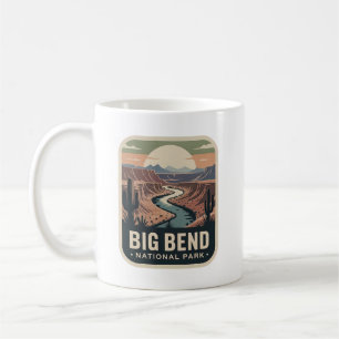 Mug Badge Rétro du Parc National de Big Bend