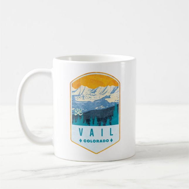 Mug Badge Vail Ski (Gauche)