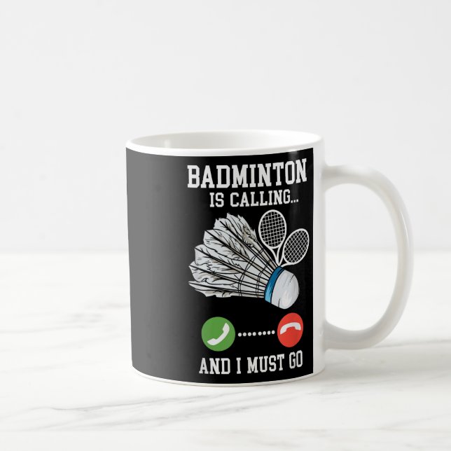Mug Badminton Appelle, Birdie Citation (Droite)