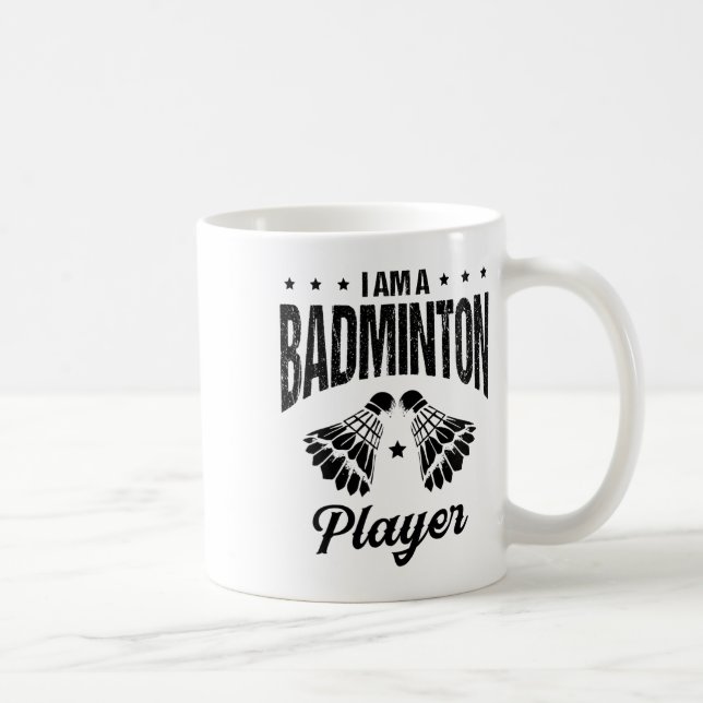 Mug Badminton Est Ma Vie Badminton Player Shuttle (Droite)