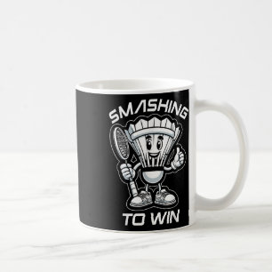 Mug Badminton Forever Cartoon Shuttle Et Racket Graphe