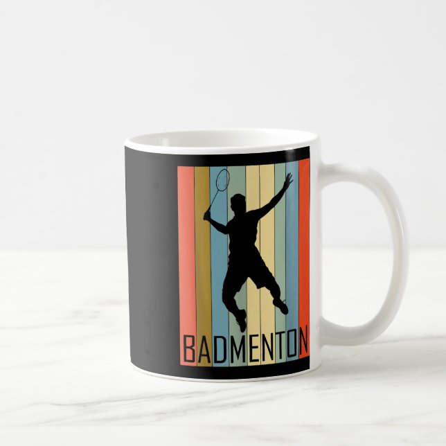 Mug Badminton - Joueur de badminton  (Droite)