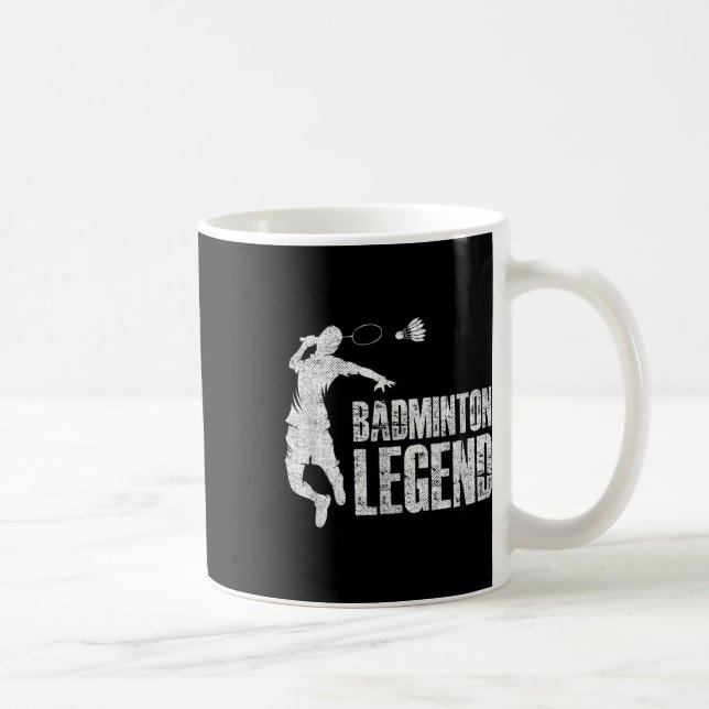 Mug Badminton Legend _ Racket Shuttle _ Badminton Play (Droite)