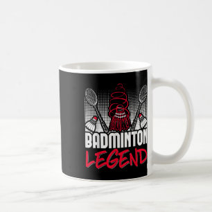 Mug Badminton Living Legend Player Sport Shuttle