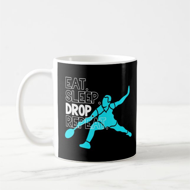 Mug Badminton Mange Sleep Drop Répéter (Gauche)