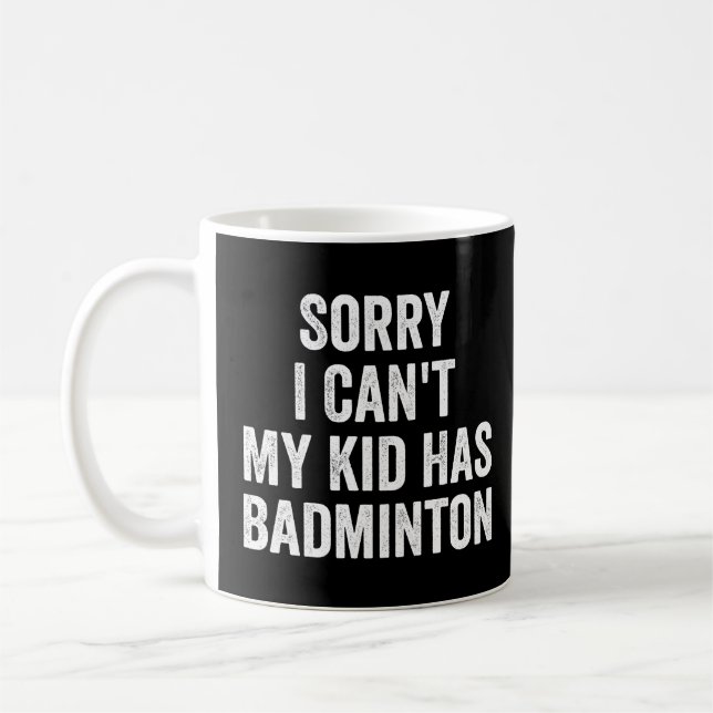 Mug Badminton Parent Badminton Maman Papa Funny (Gauche)