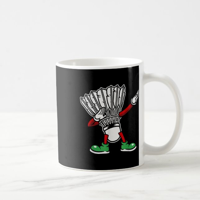 Mug Badminton Racket Dabbing Joueur Badminton (Droite)