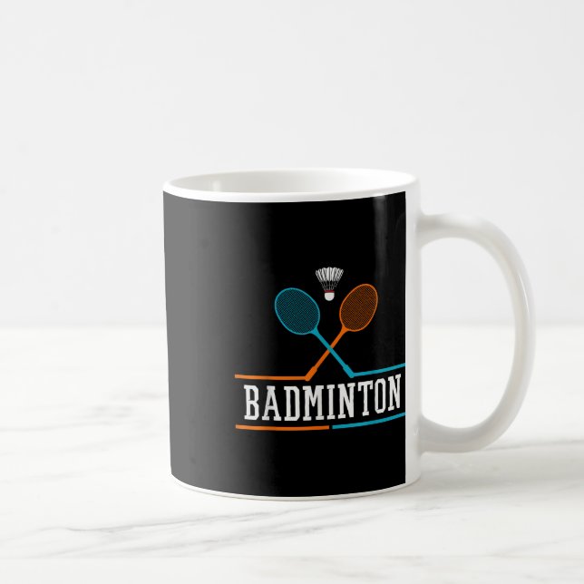 Mug Badminton Racket Shutt Team Coach Badminton Play (Droite)
