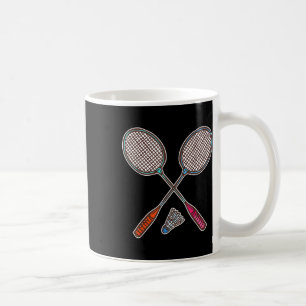 Mug Badminton Racquet Et Navettes Badmin Professionnel