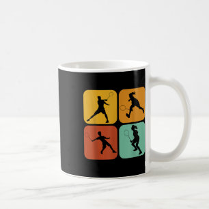 Mug Badminton Rétro I Raquette I Volant I Badminton