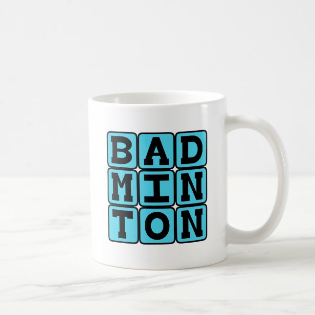 Mug Badminton, Sport De Raquette (Droite)