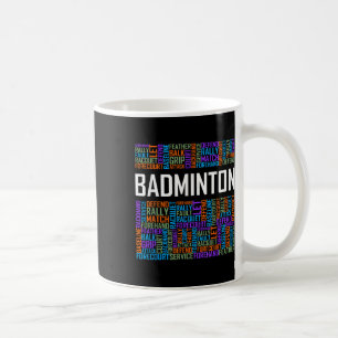 Mug Badminton Words Lover Cadeau Badminton Player Cade