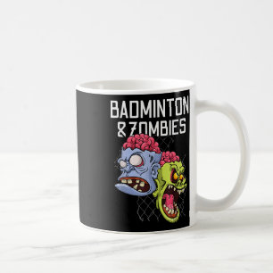 Mug Badminton Zombies Funny Sports Game Racket Shutett