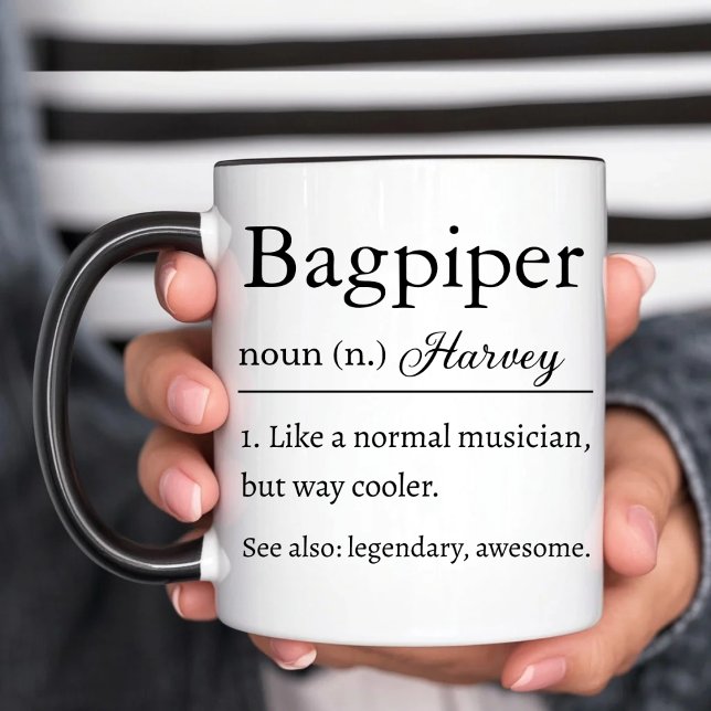 Mug Bagpiper Définition Drôle (Créateur téléchargé)
