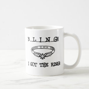 Mug Bague de fiançailles Bling
