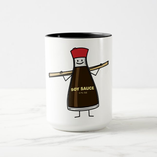 Mug Baguettes d'Asiatique de condiment de bouteille de (Centre)