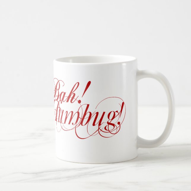 Mug Bah ! Humbug ! typographie (Droite)