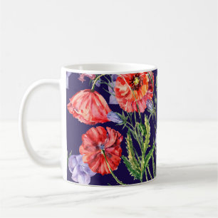 Mug Baie de Populations Bluebell Watercolor