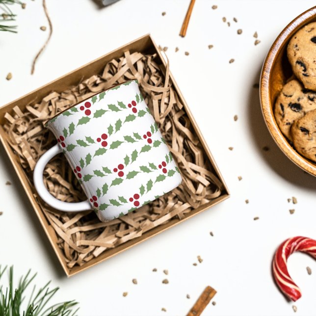 Mug Baies de Houx de Noël (Créateur téléchargé)