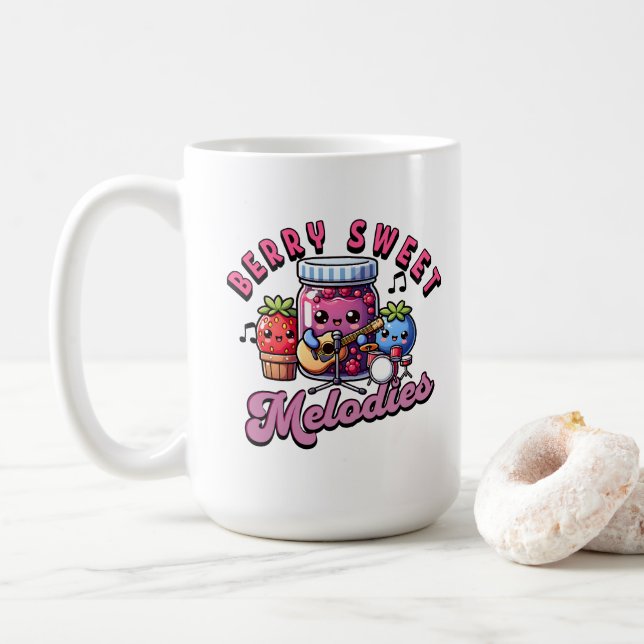 Mug Baies mignonnes Jamming doux Melodies (Avec donut)
