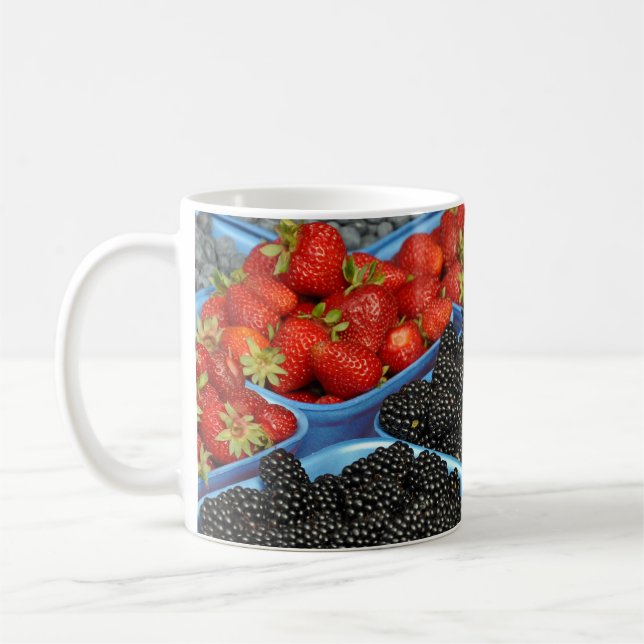 Mug Baies noires et fraises (Gauche)
