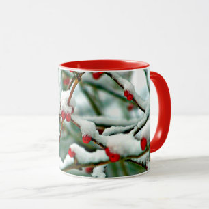 Mug Baies Rouges dans la Neige 2025