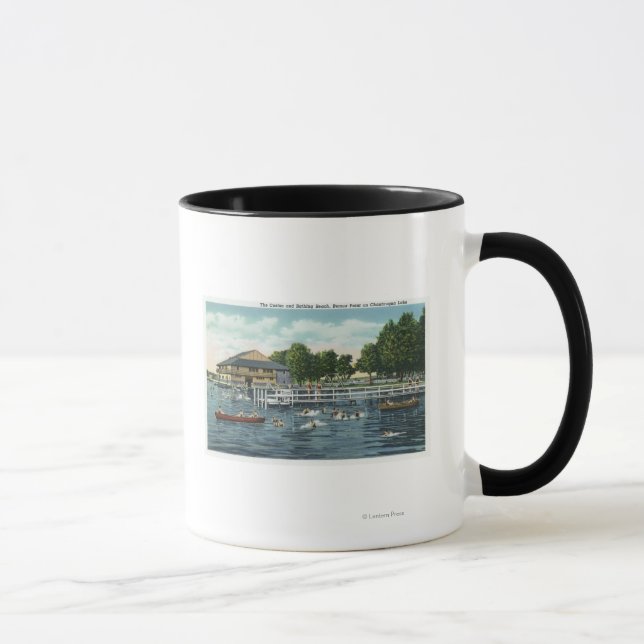 Mug Baignade à Bemus Point Beach et Casino (Droite)