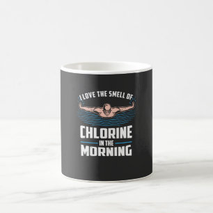Mug Baignade Amusante - J'Aime L'Odeur Du Chlorine