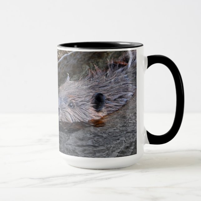 Mug Baignade Beaver Faune Boug Cadeau (Droite)
