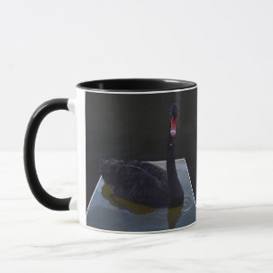 Mug Baignade De Cygne Noir Dans L'Étang Dimensionnel,