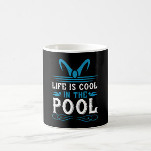 Mug Baignade - La vie est cool dans la piscine