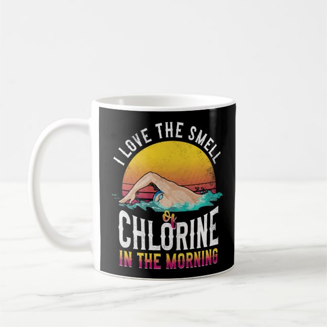 Mug Baignade Nage J'Aime L'Odeur Du Chlorin (Gauche)