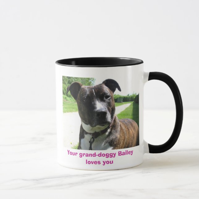 Mug bail5-16, vos amours de Bailey de grand-chienchien (Droite)