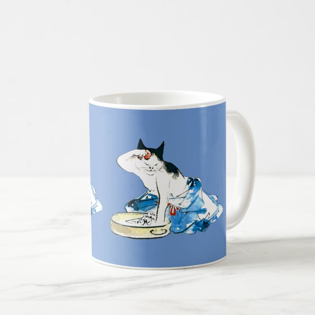 Mug Bain japonais de chats humoristique II (Devant droit)