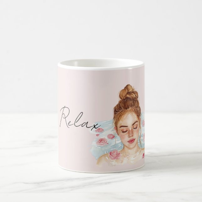 Mug Bain Relaxant Roses Roses Rouges (Centre)