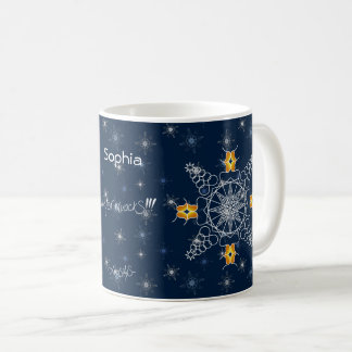 Mug Baiser de flocon chic hiver muackS!!!-Nom modifiab