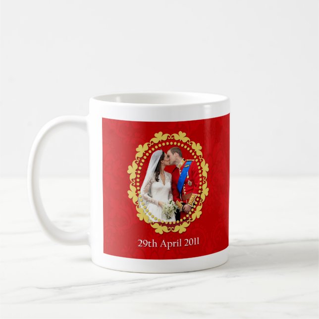 Mug Baiser royal de mariage de William et de Kate (Gauche)